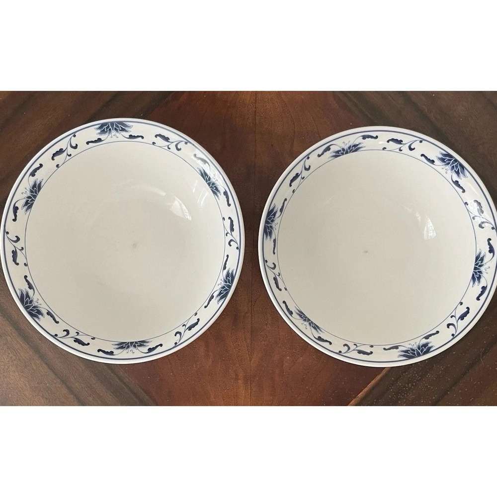 Blue Lotus Collection By Cameo China 2 Serving Bowls